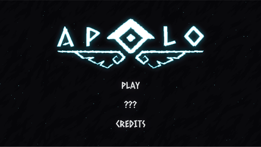 Main title screen - featuring the logo, and the buttons