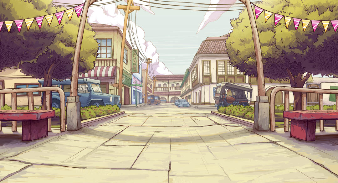 Entrance to barangay park