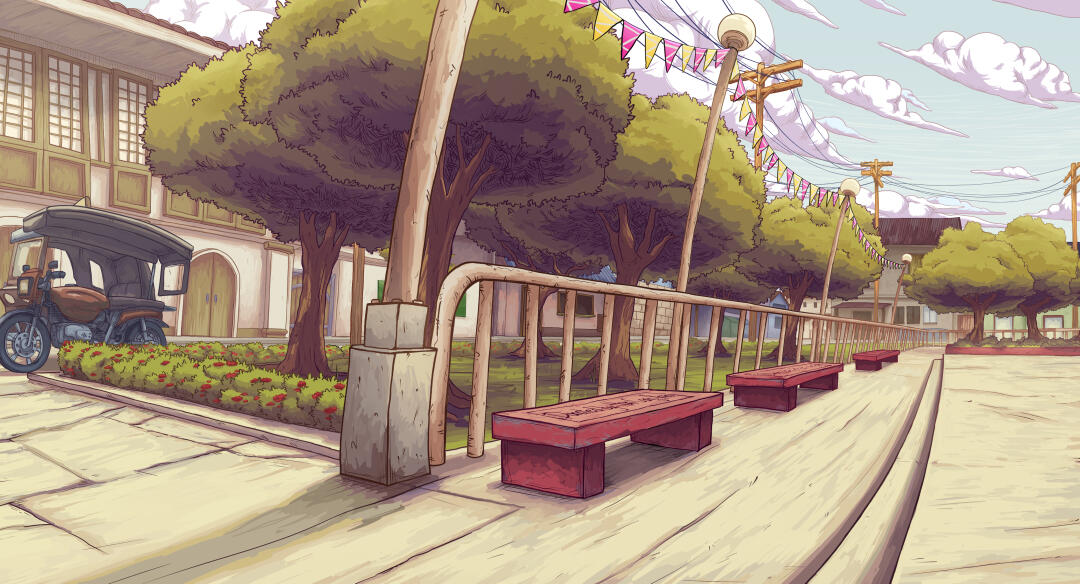 Entrance to barangay park