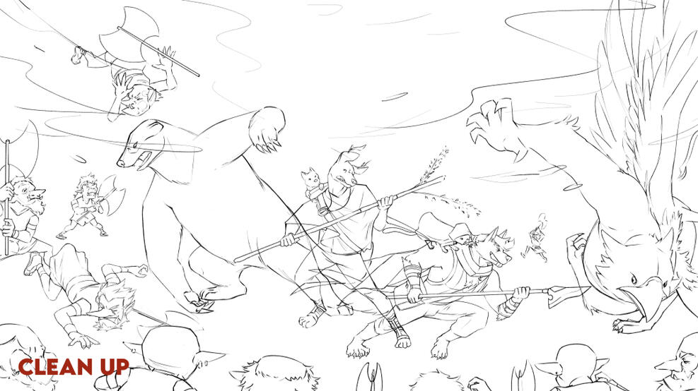 I further polished the lines - this will help me later on once I start rendering even if the piece will be lineless