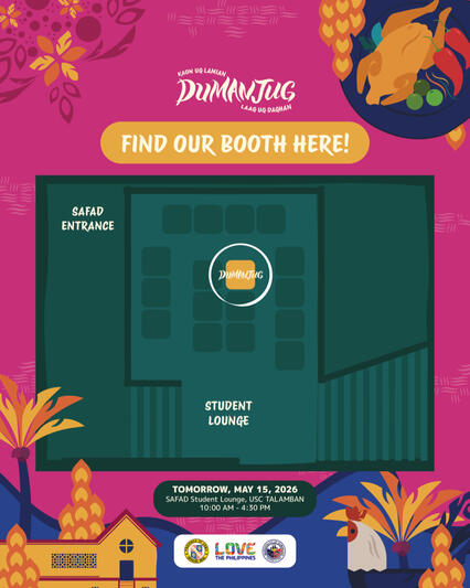 Map layout of the tourism fair to guide visitors to our booth