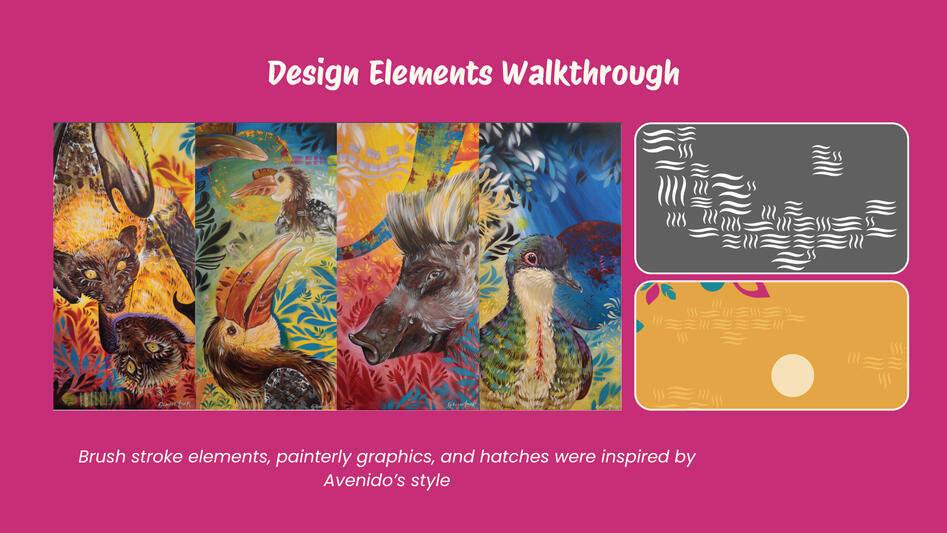 Part of the inspiration is also from a groupmate's art style with the intricate brush strokes to add texture and noise