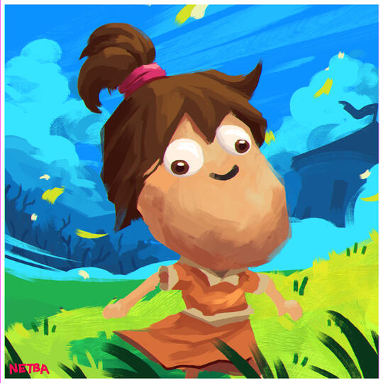 PotatOlivia - a little sketch gift to a friend who loves potatoes so much, I combined it with one of his characters