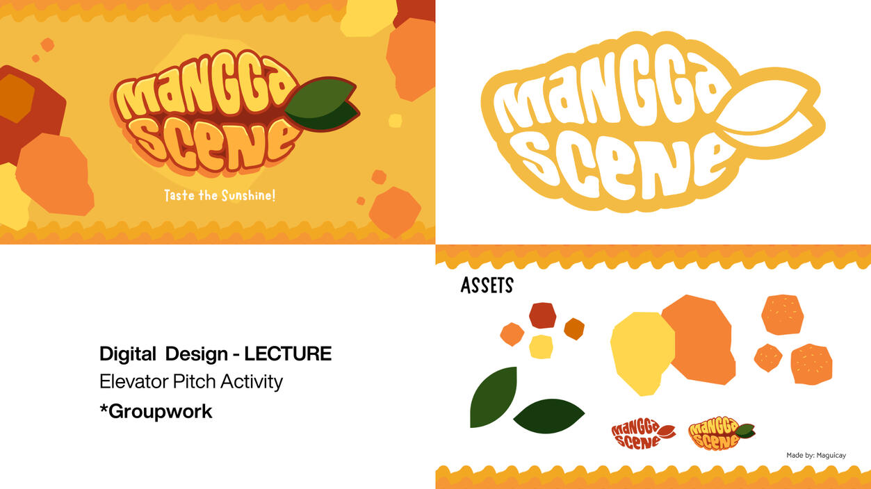 ManggaScene - A mini-pitch activity from our Art Direction I Class. The concept of selling Mango Balls in a summer concert.
