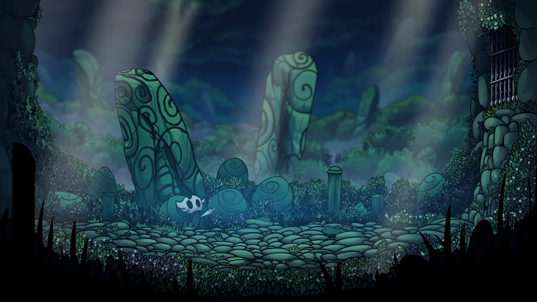 Greenpath - a lush environment filled with beauty and decay