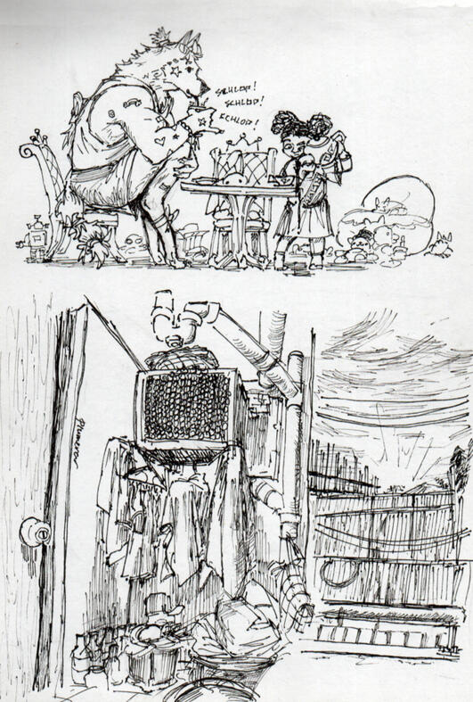 Ink Drawing